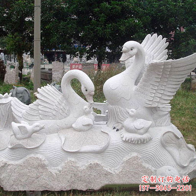 南通大理石天鹅精美雕塑