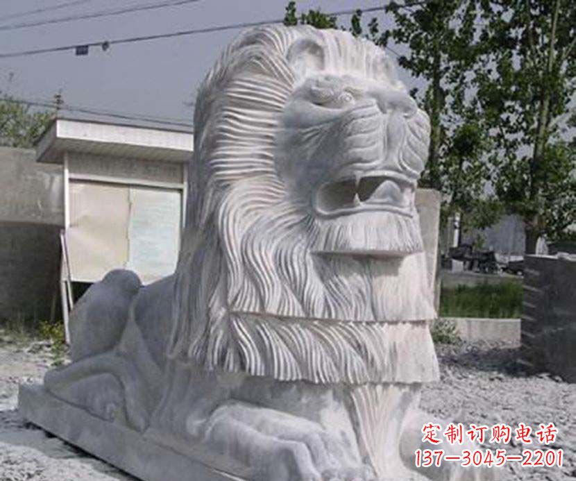 南通大理石西洋狮子石雕塑