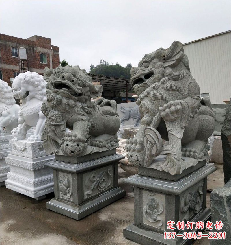 南通大理石南方狮子雕塑