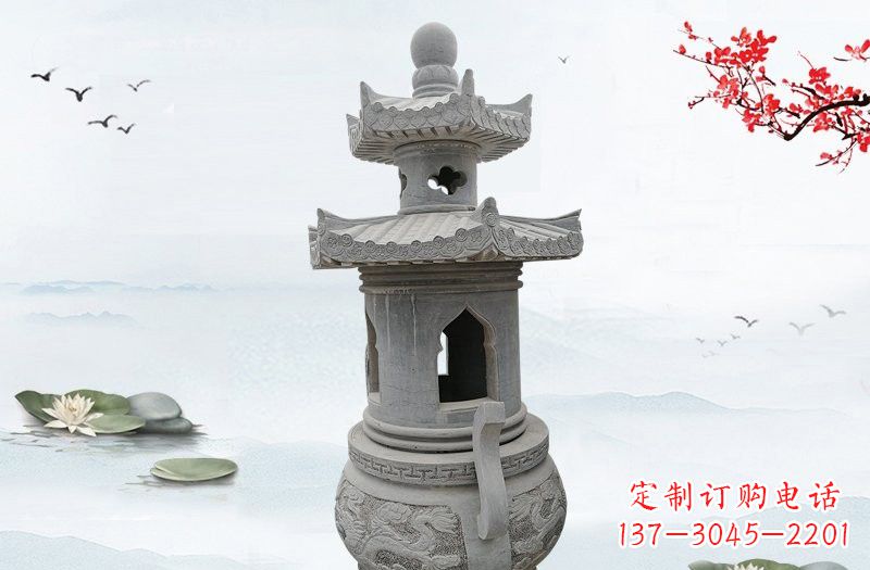 南通精美工艺石香炉雕塑