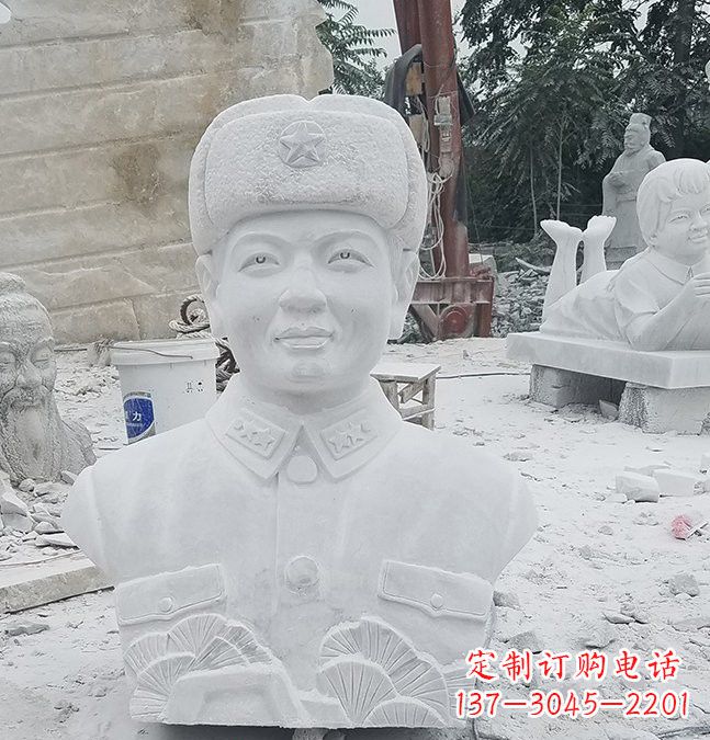 南通大理石校园雷锋头像雕塑