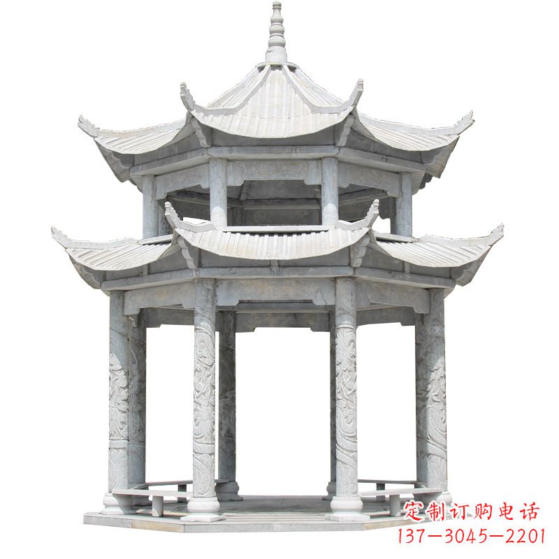 南通大理石古建凉亭雕塑
