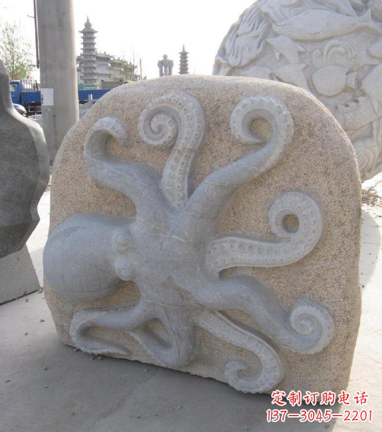 南通精美大理石章鱼雕塑