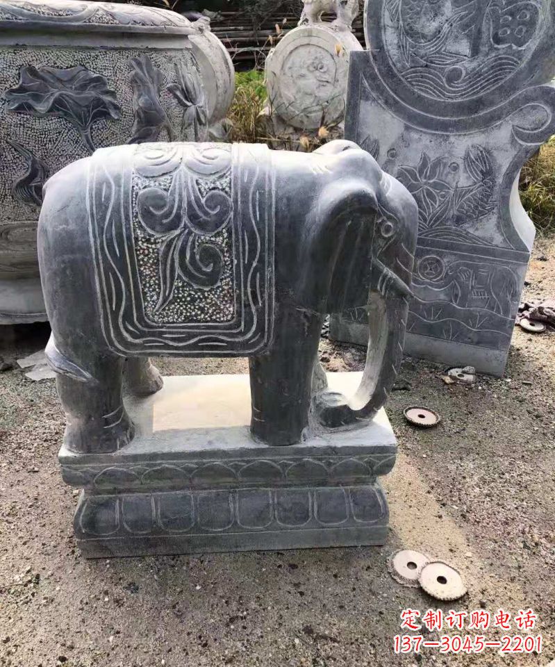 南通大理石大象雕塑