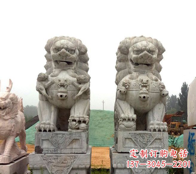 南通传统大理石狮子雕塑