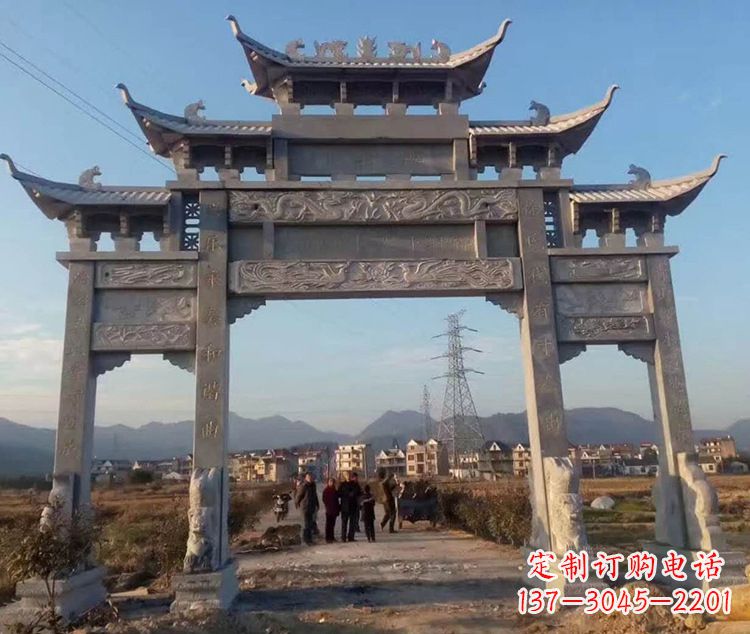 南通大石牌坊雕塑—中领雕塑定制专业