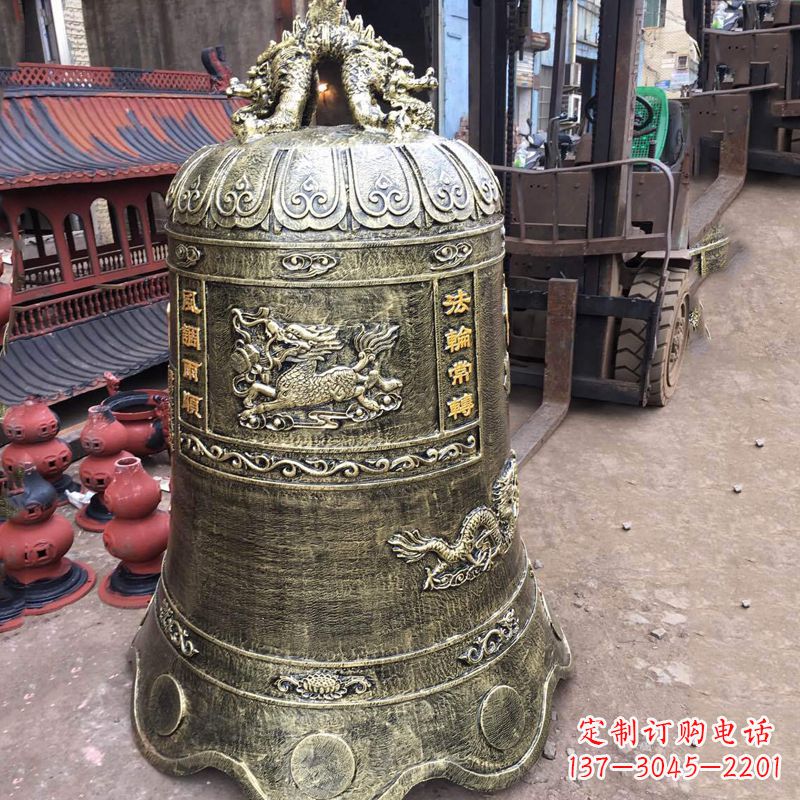 南通华中领雕塑历久弥新的铜钟雕塑
