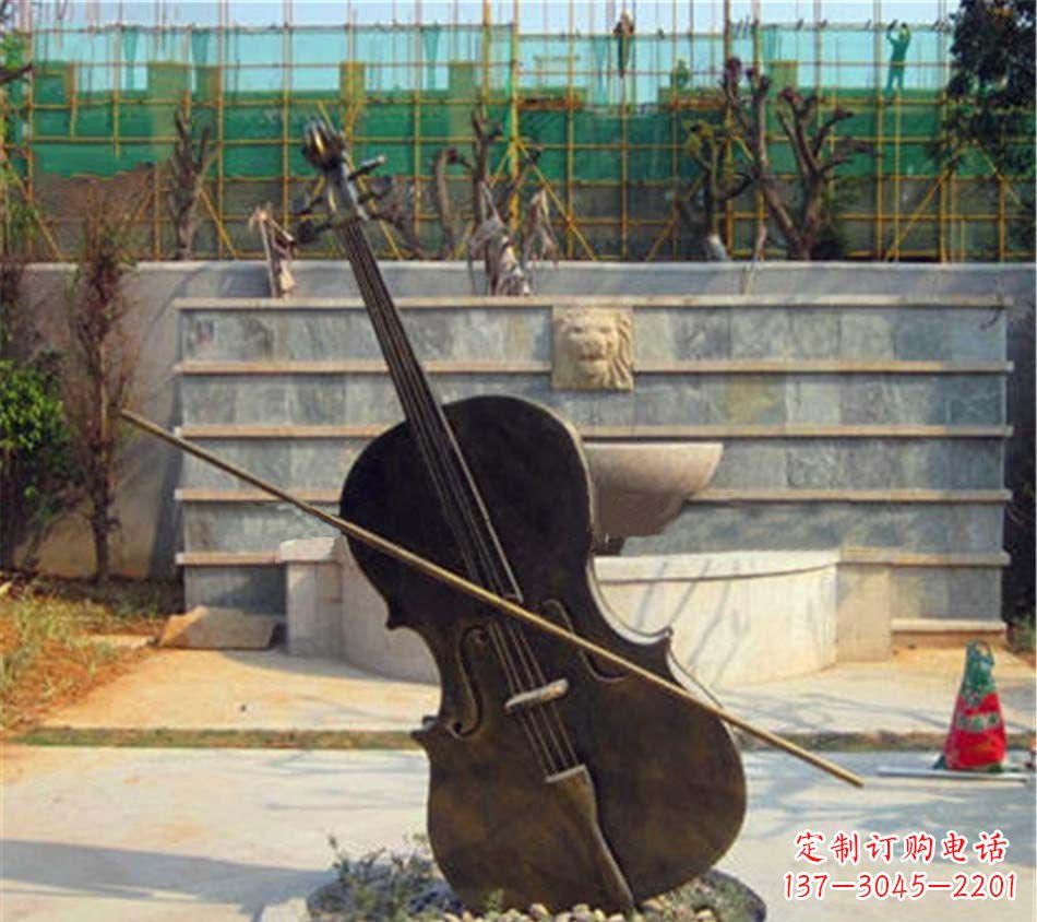南通精美大提琴铜雕