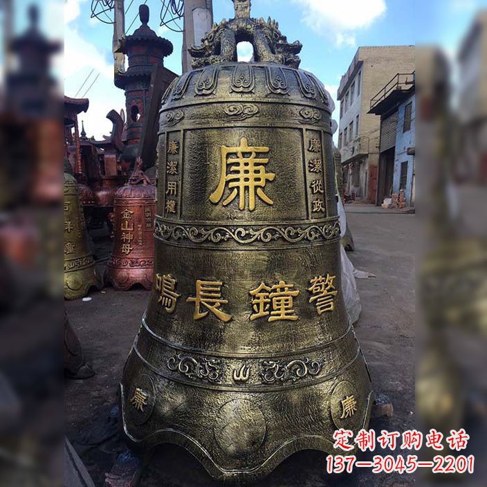 南通特色大型铜钟雕塑