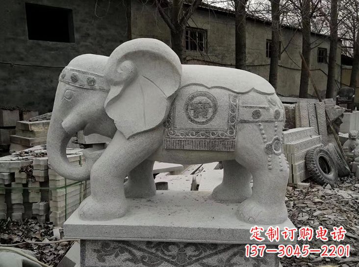 南通古典风格大象雕塑