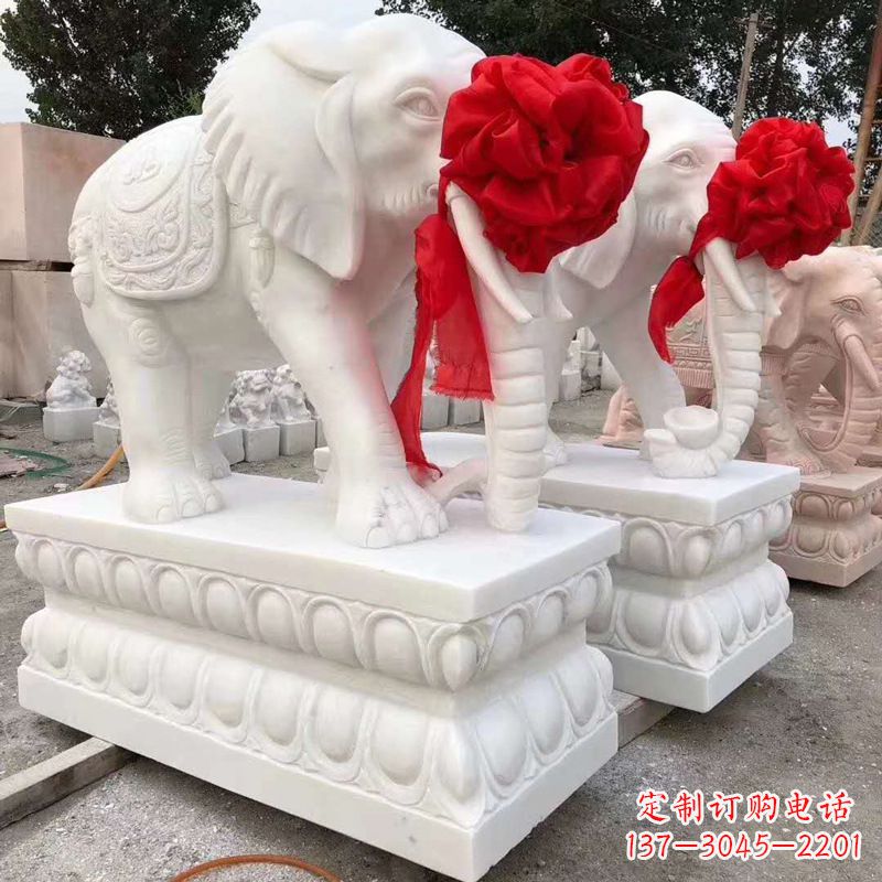 南通大象形象石雕塑
