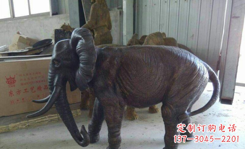 南通大象铜雕 动物雕塑