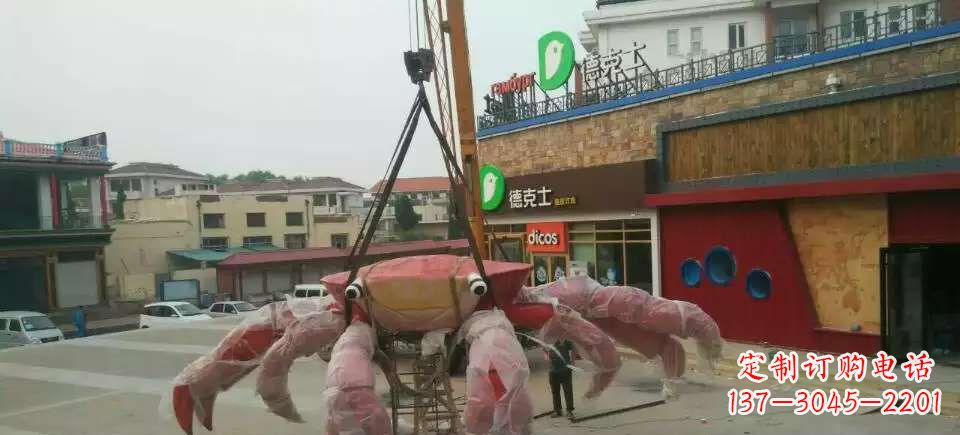 南通11英寸不锈钢螃蟹雕塑