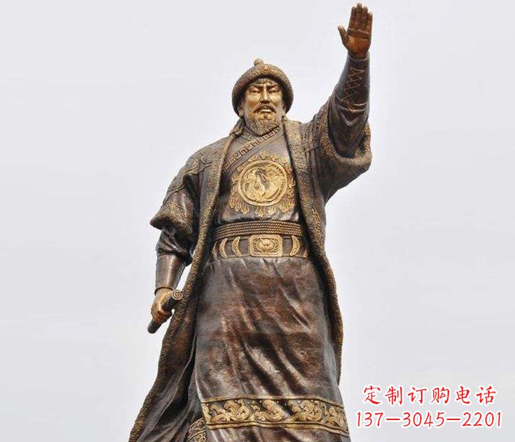 南通大型成吉思汗铜雕