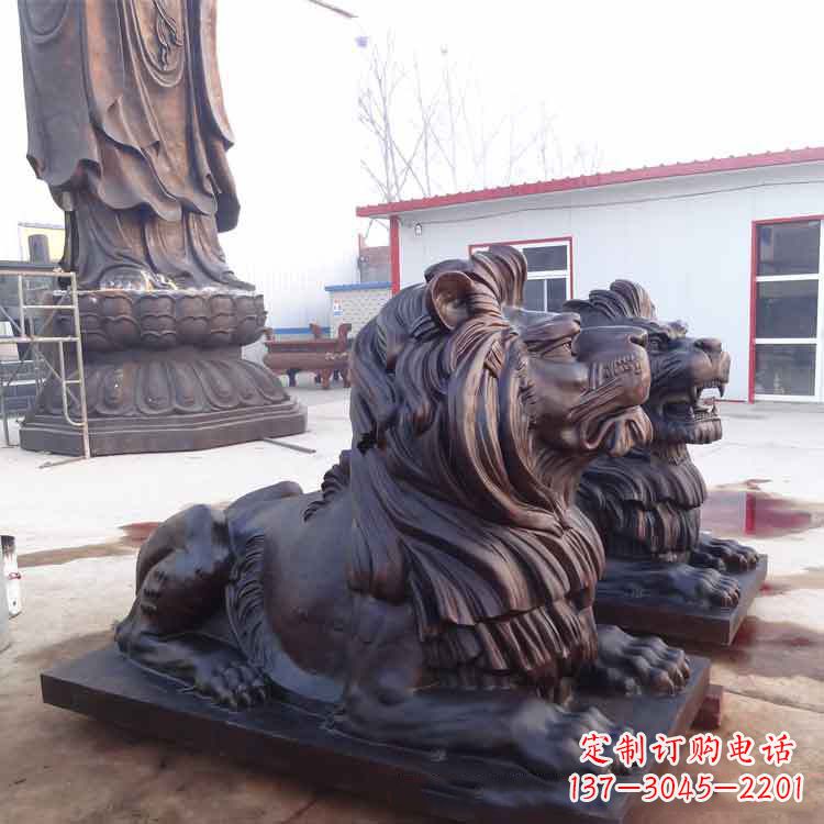 南通大型纯铜汇丰狮子