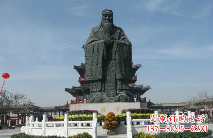 南通大型锻铜孔子雕像,非凡之美