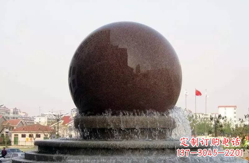 南通大型风水球喷泉石雕