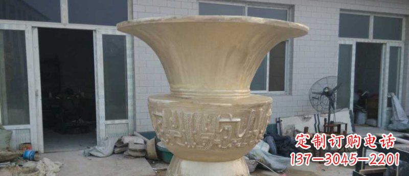 南通高品质大型花盆铜雕