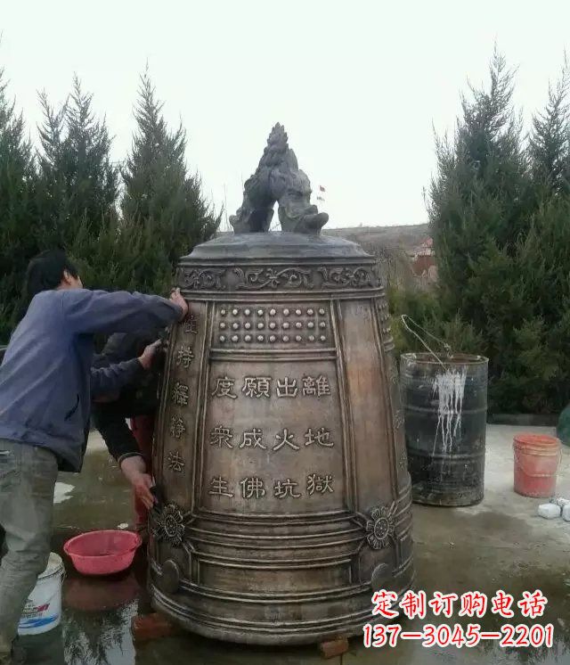 南通大型铜钟寺庙铜雕