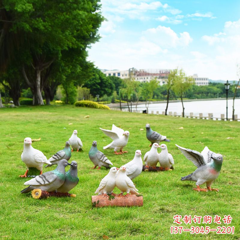 南通大学和平鸽雕塑