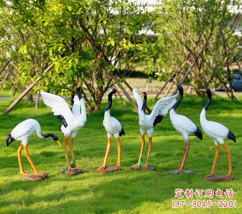 南通丹顶鹤抽象雕塑