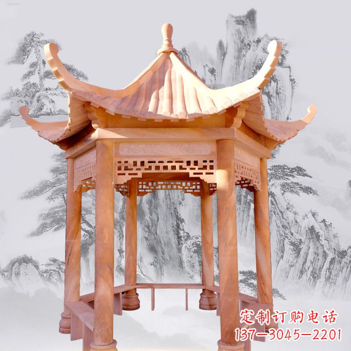 南通单层大理石凉亭