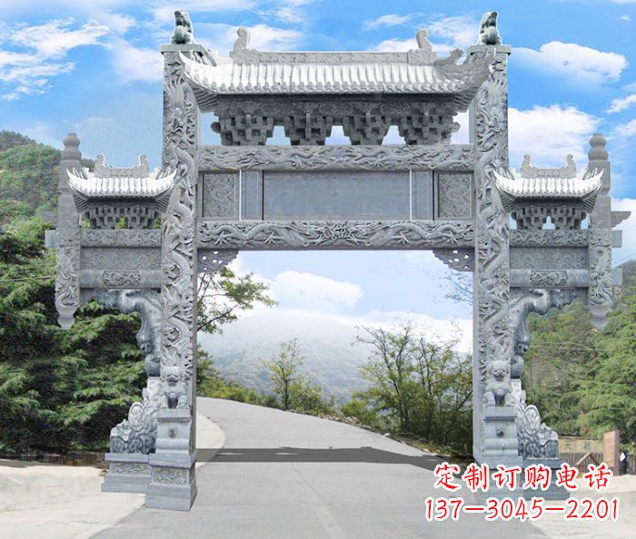 南通精美牌坊雕塑