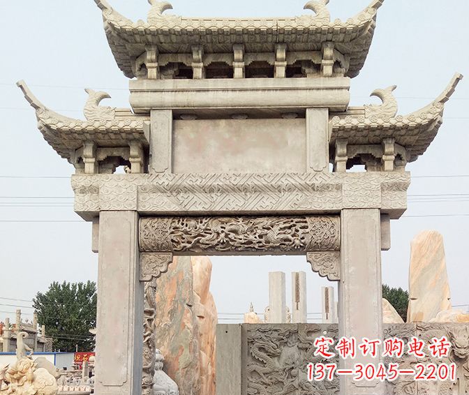 南通特色大理石牌坊石雕