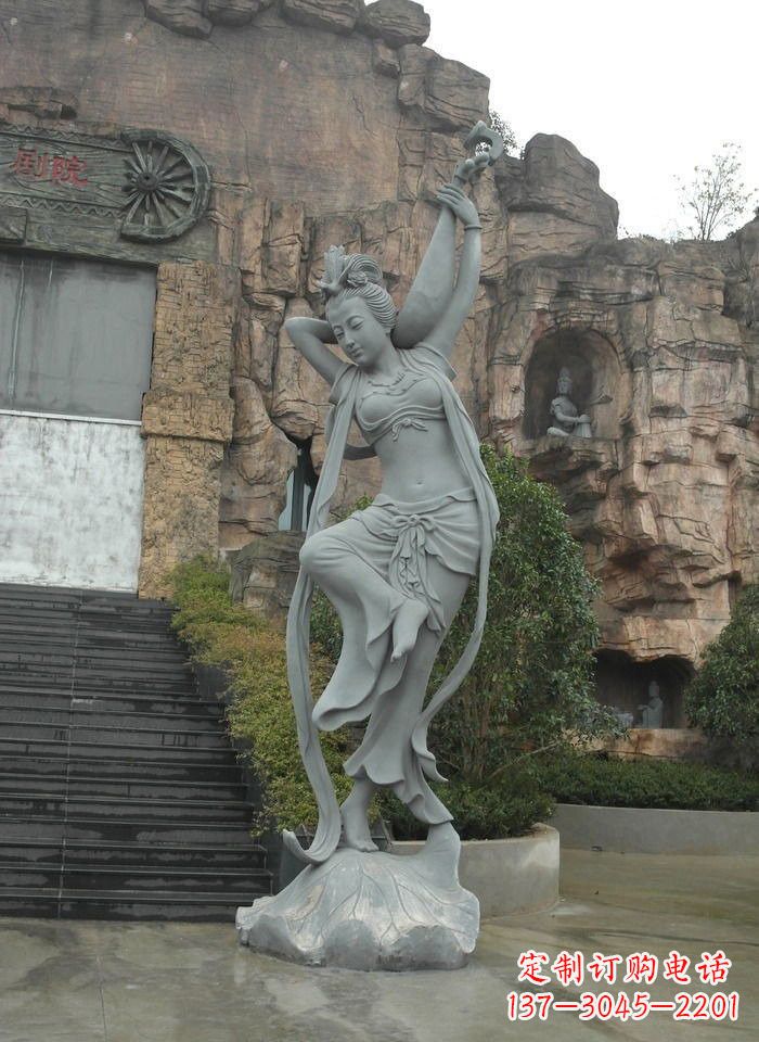 南通琵琶飞天人物石雕
