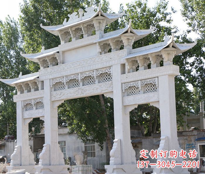 南通道路牌坊石雕定制
