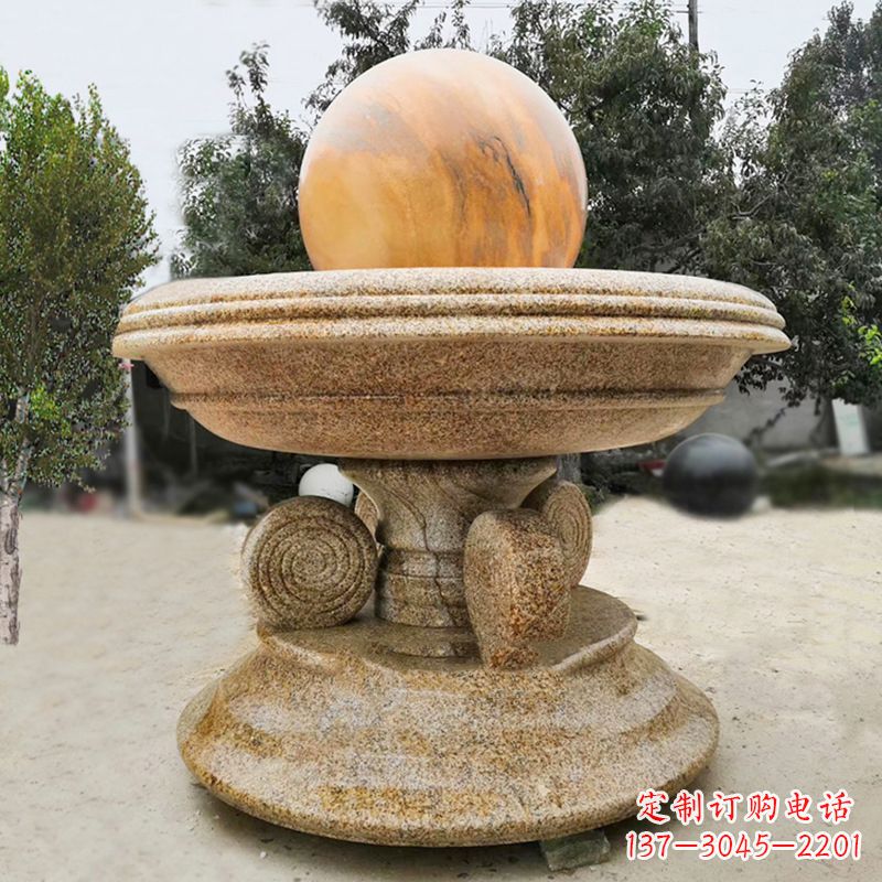 南通中领雕塑最具创意的电动风水球雕塑