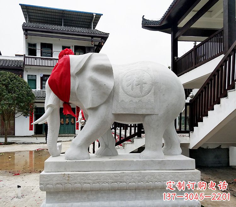 南通精致大象雕塑