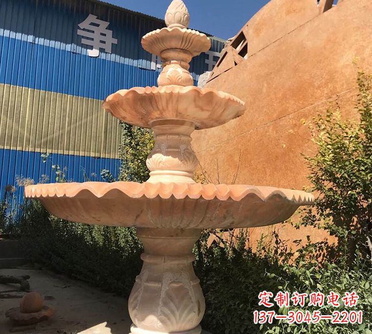 南通跌水盆喷泉石雕——精美的喷泉雕塑