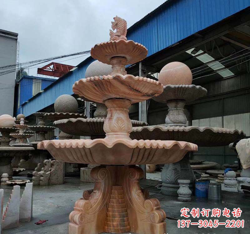 南通高品质跌水钵石喷泉雕塑