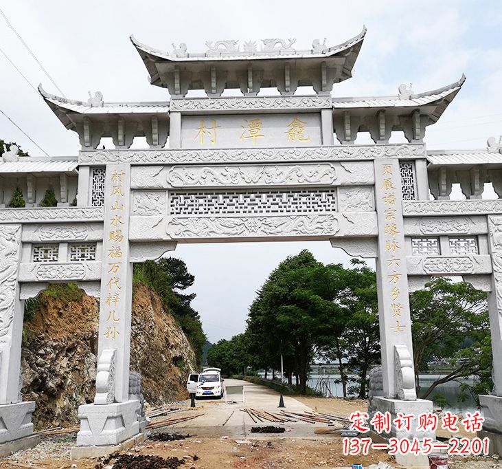 南通东夏侯石牌坊雕塑专业的定制雕塑制作商