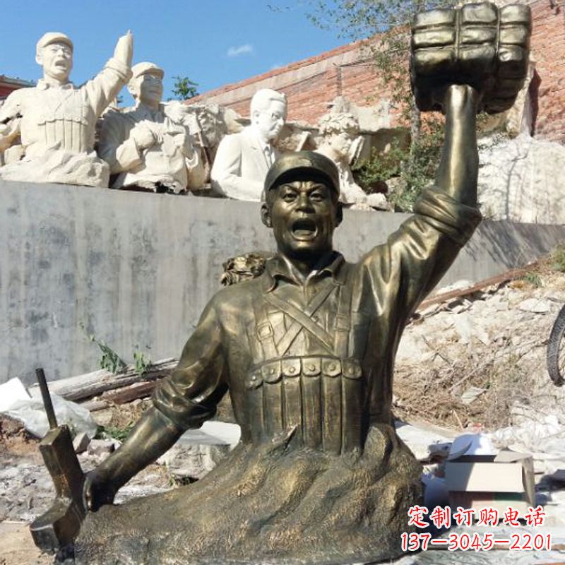 南通董存瑞仿铜头像雕塑