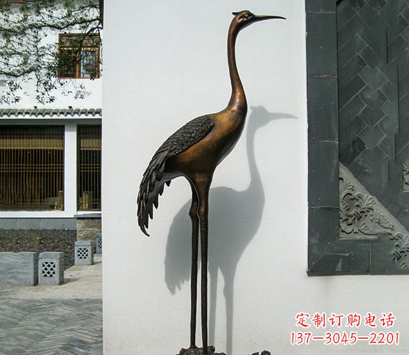 南通仙鹤雕塑，精美绝伦，艺术动人