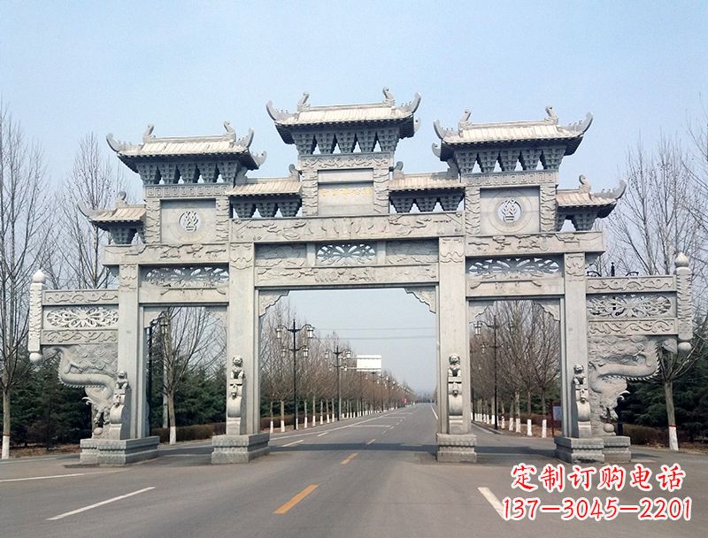 南通中领雕塑装饰性牌坊雕塑