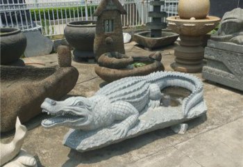 南通动物雕塑大理石鳄鱼