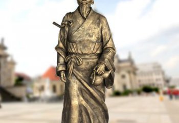 南通东汉末年著名医学家华佗仿铜雕塑