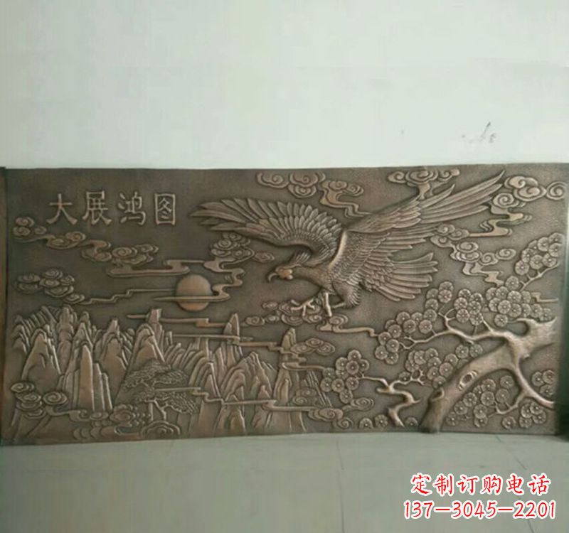 南通精致锻铜老鹰雕塑
