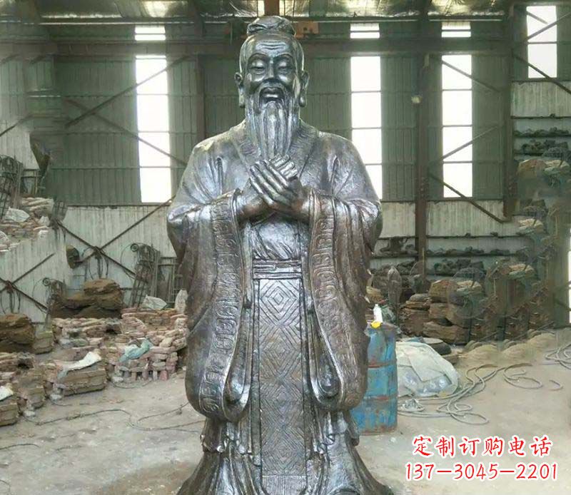 南通锻铜校园老子人物雕塑