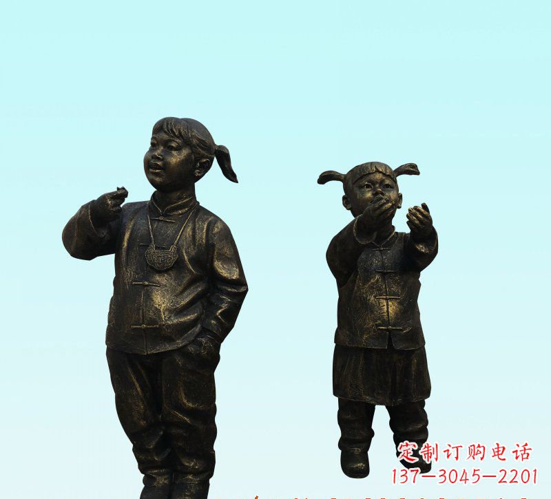 南通儿童人物铜雕