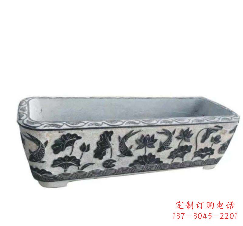 南通精美水缸石雕