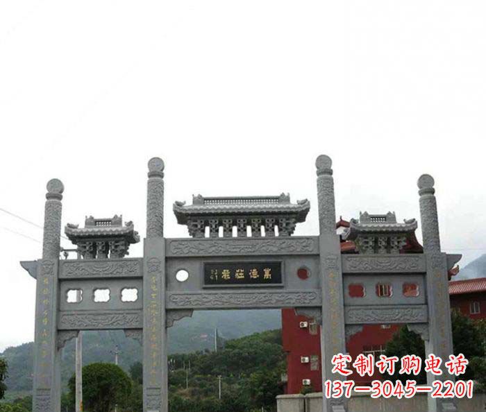 南通牌坊雕塑·精美雕刻·传承古老文化