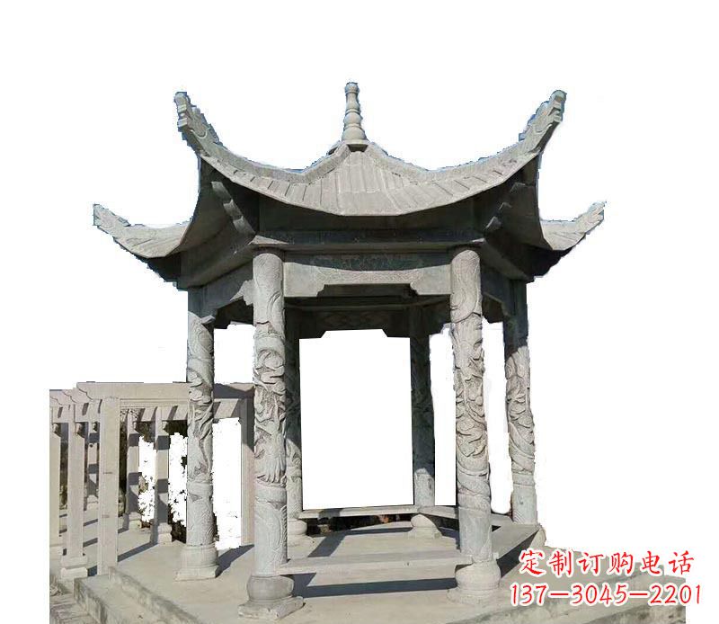 南通传统风格凉亭石雕