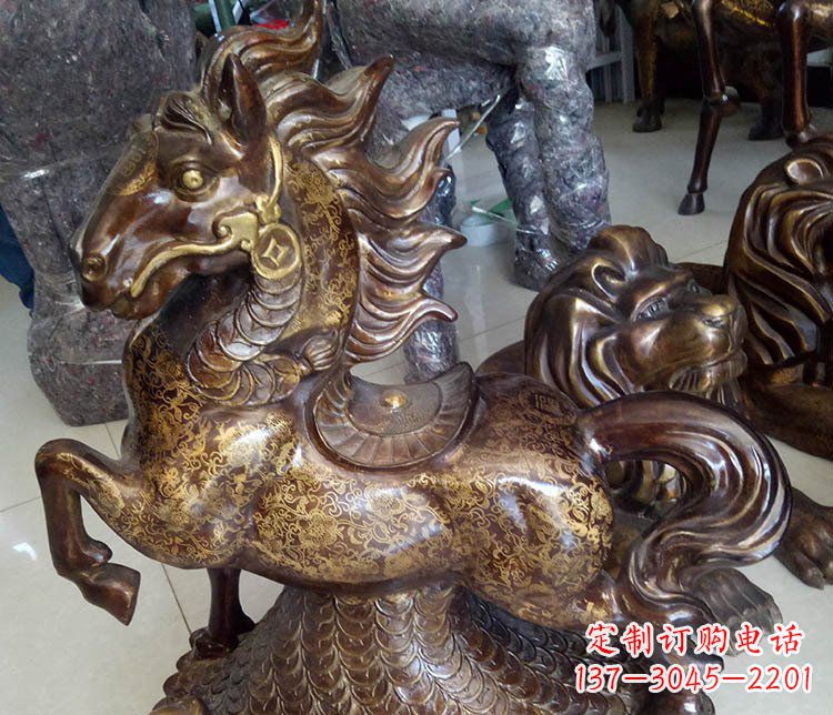 南通仿古雕塑马摆件