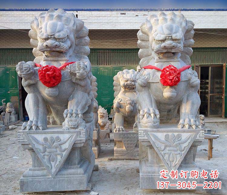南通传统风格狮子石雕