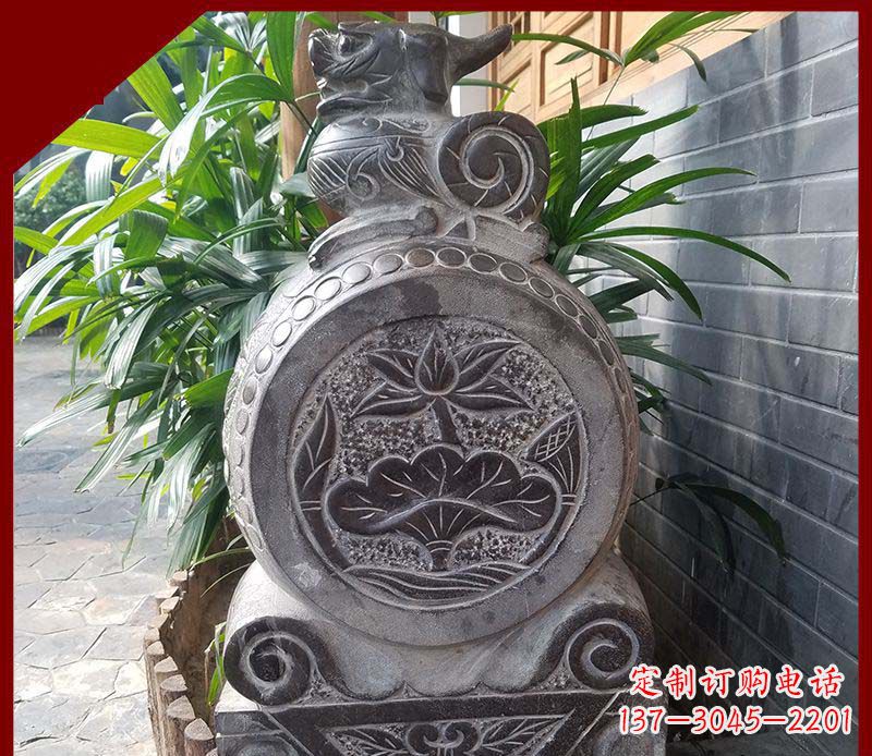 南通精致仿古门墩雕塑