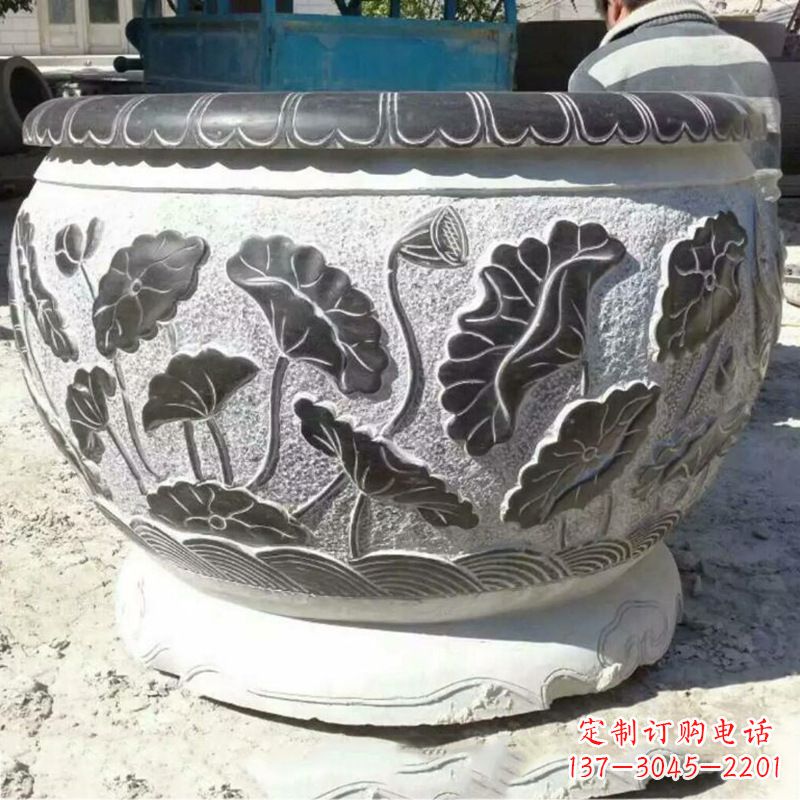 南通仿古青石做旧水缸